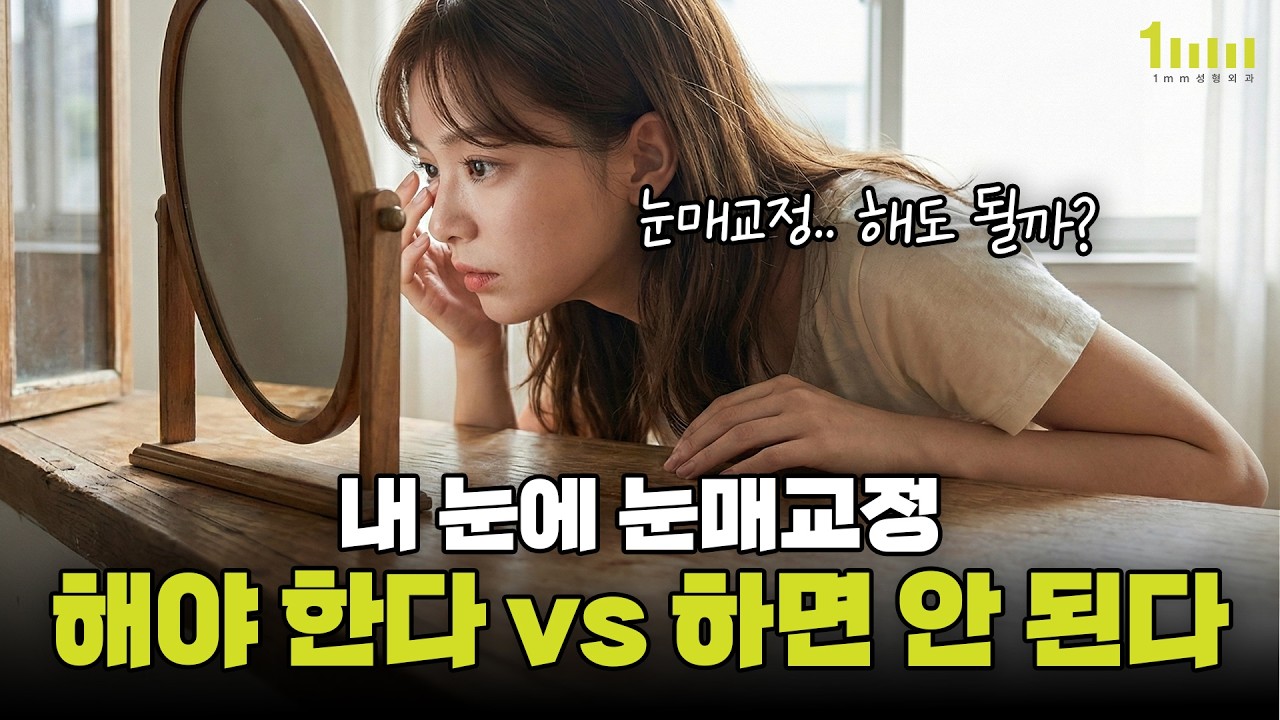 눈매교정, 내 눈에는 해야 할까? 하면 안 될까?